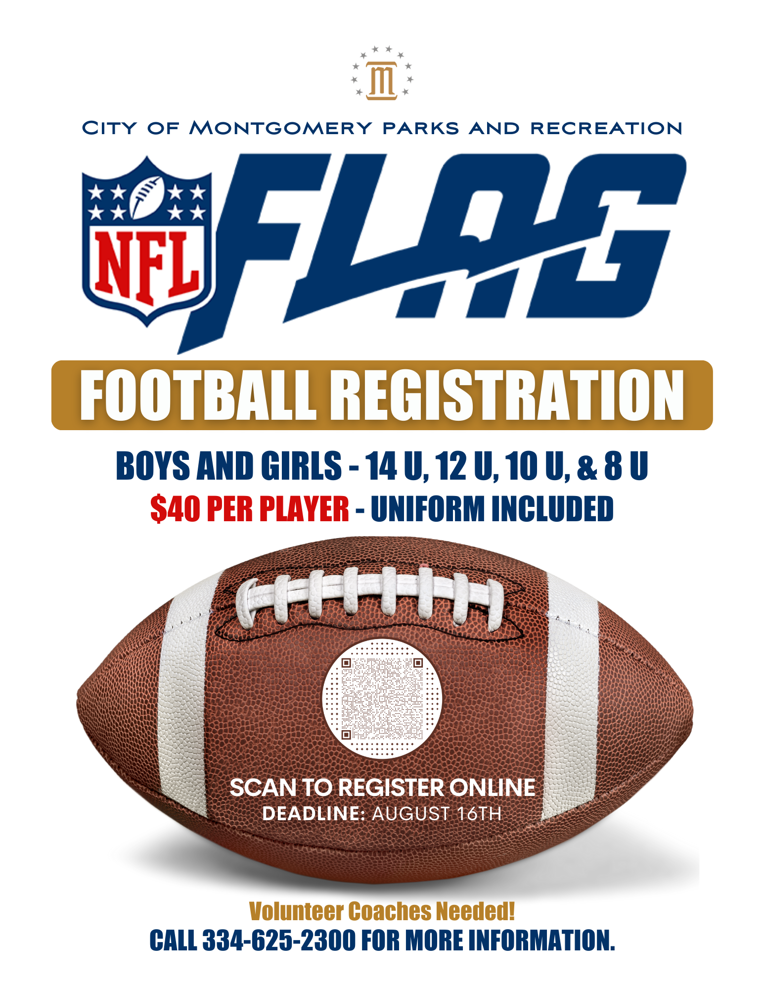 NFL Flag Football Flyer